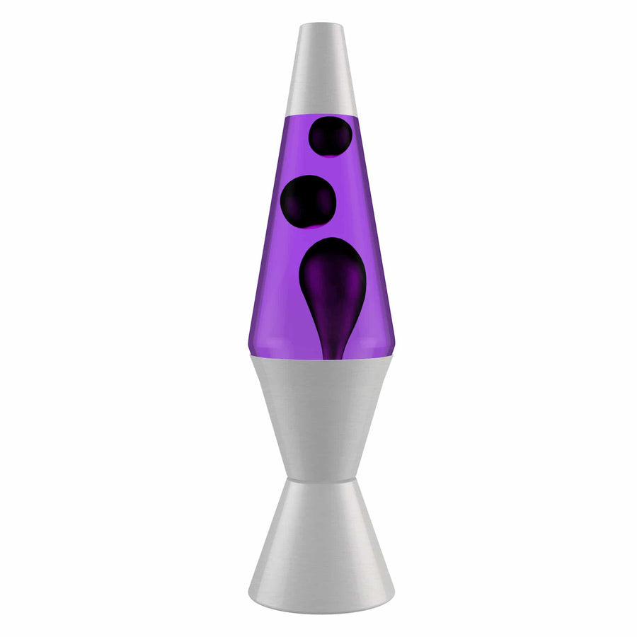 14.5'' LAVA LAMP - BLACK & PURPLE [IB39]
