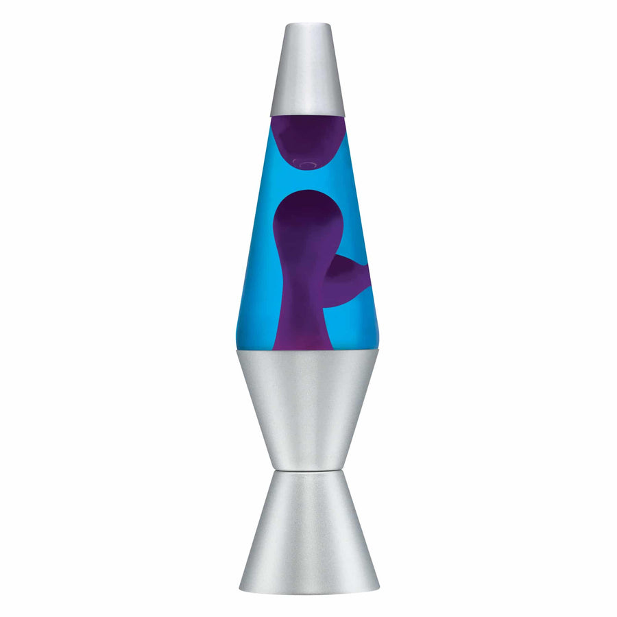 14.5" LAVA LAMP - PURPLE/BLUE/SILVER [T26B] - Original Range