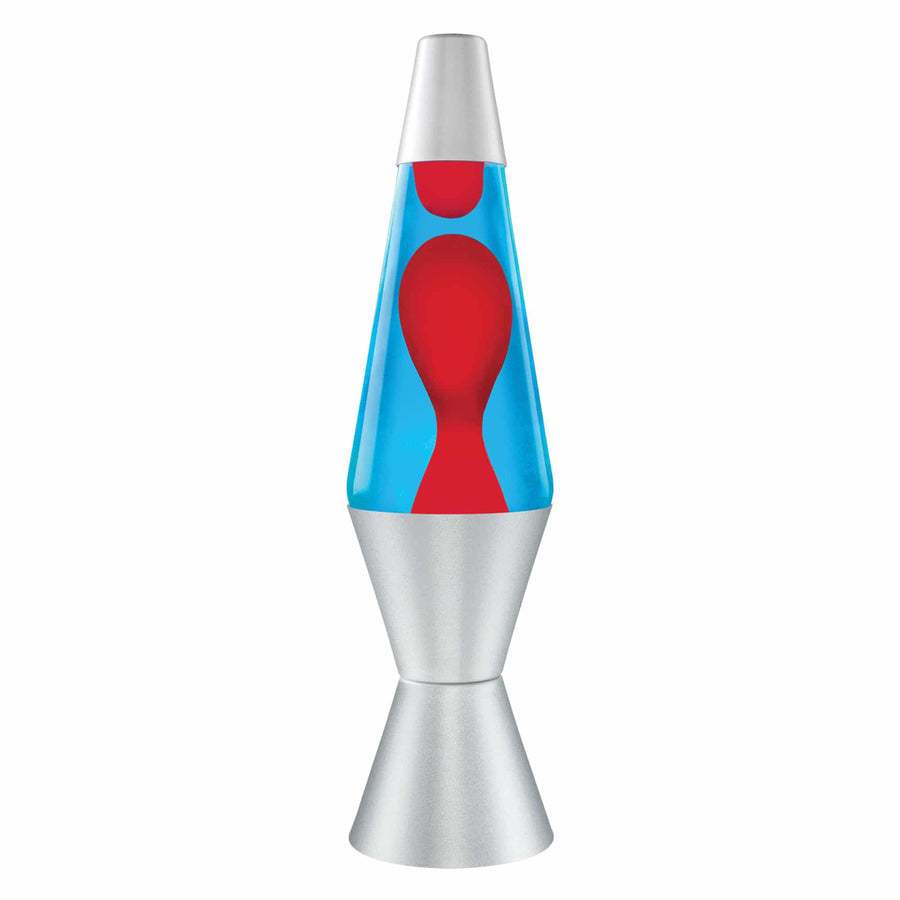 14.5" LAVA LAMP - RED/BLUE/SILVER [0ZBK]