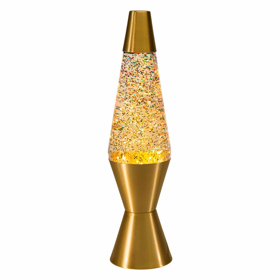 14.5" LAVA LAMP RAINBOW GLITTER - CLEAR/GOLD [0OXJ] [0OXJVB] - Original Range